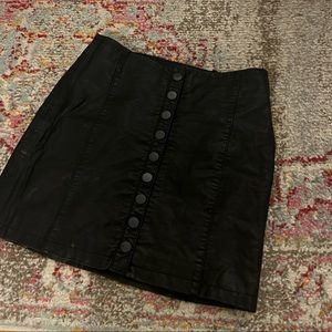 Leather Mini Skirt